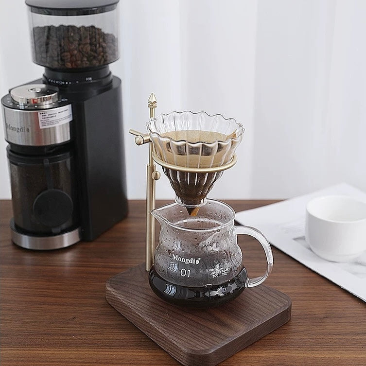 Walnut Pour-Over Coffee Dripper Stand, Solid Wood Coffee Stand | Walnut ...