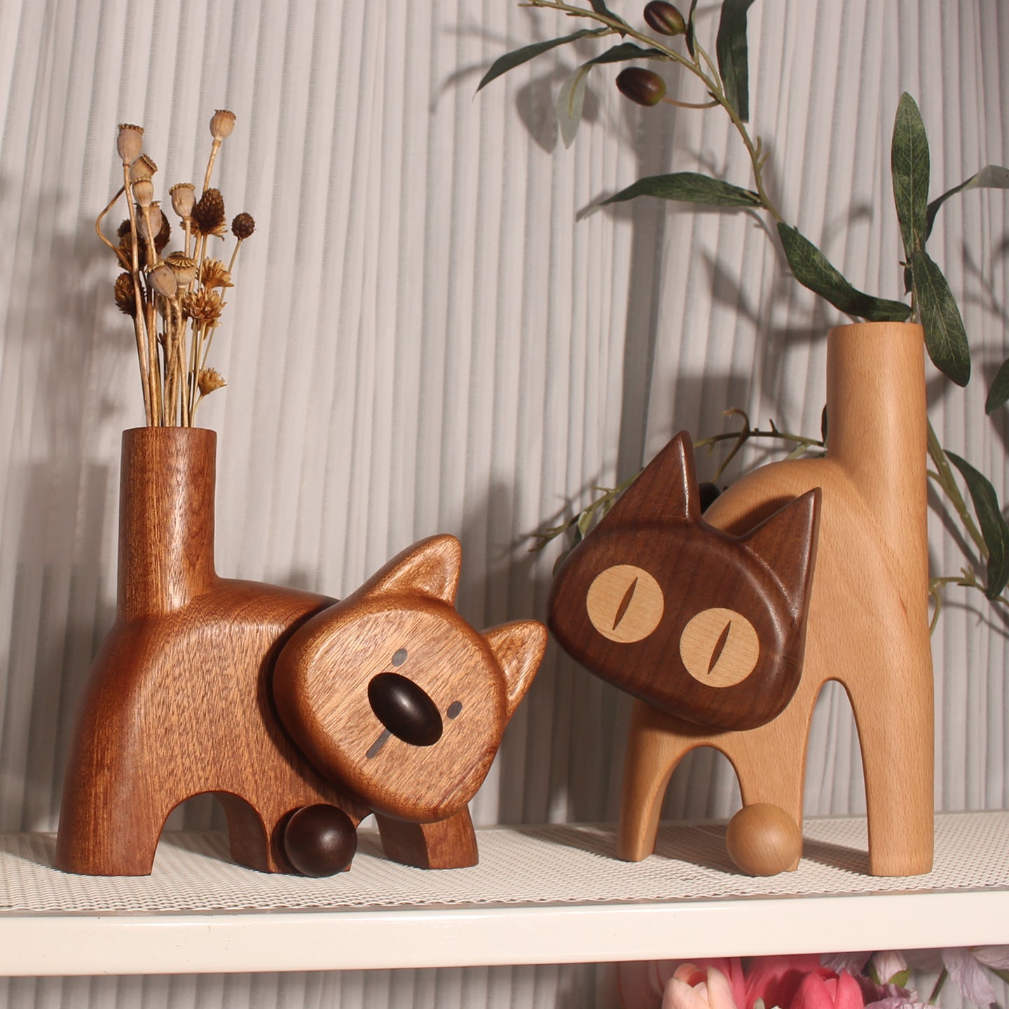 Flower Vase & Holder