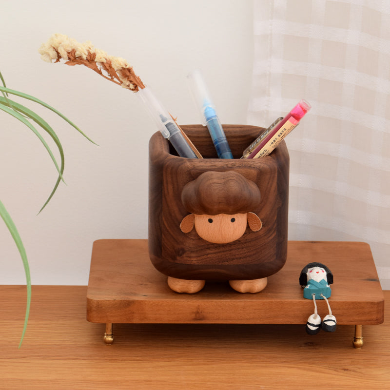 Lambie Walnut Pen Holder
