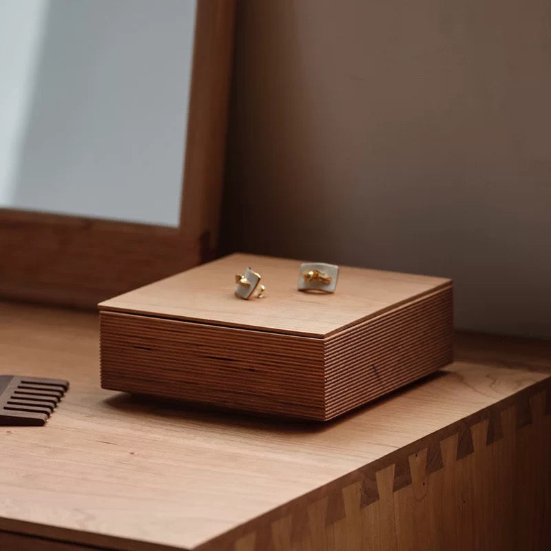 Linea Minimalist Desktop Wooden Storage Box