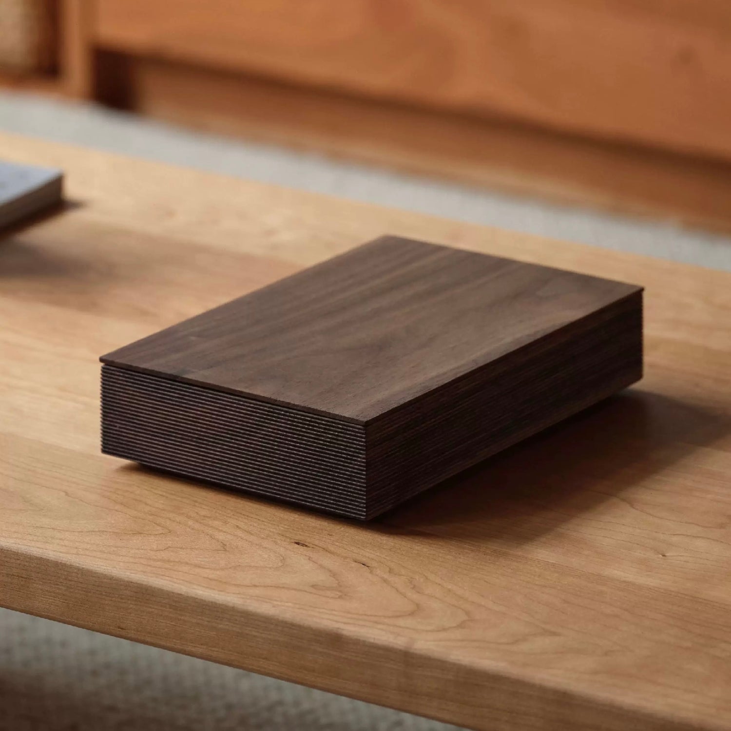 Linea Minimalist Desktop Wooden Storage Box