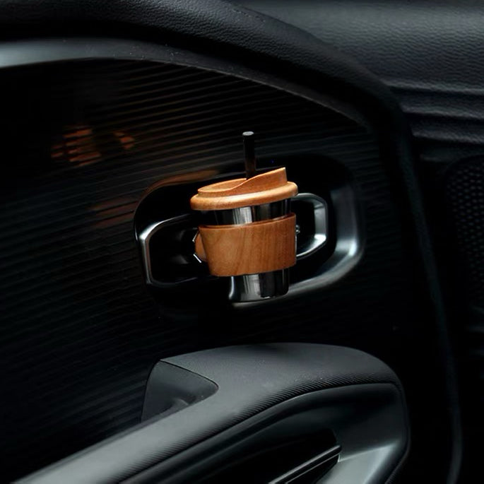 Aster Solid Wood Car Aroma Diffuser