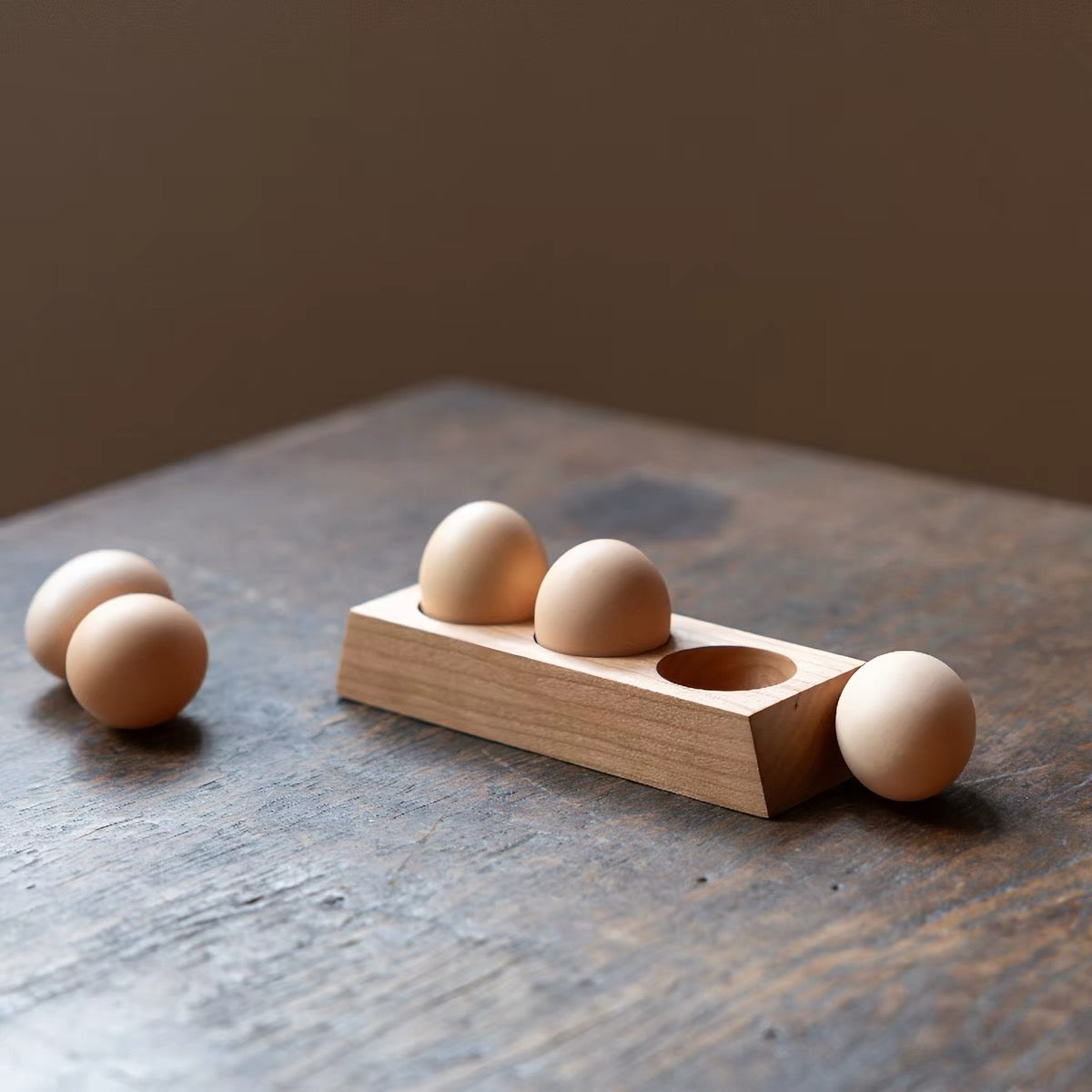 Auralis Wooden Egg Organizer Tray