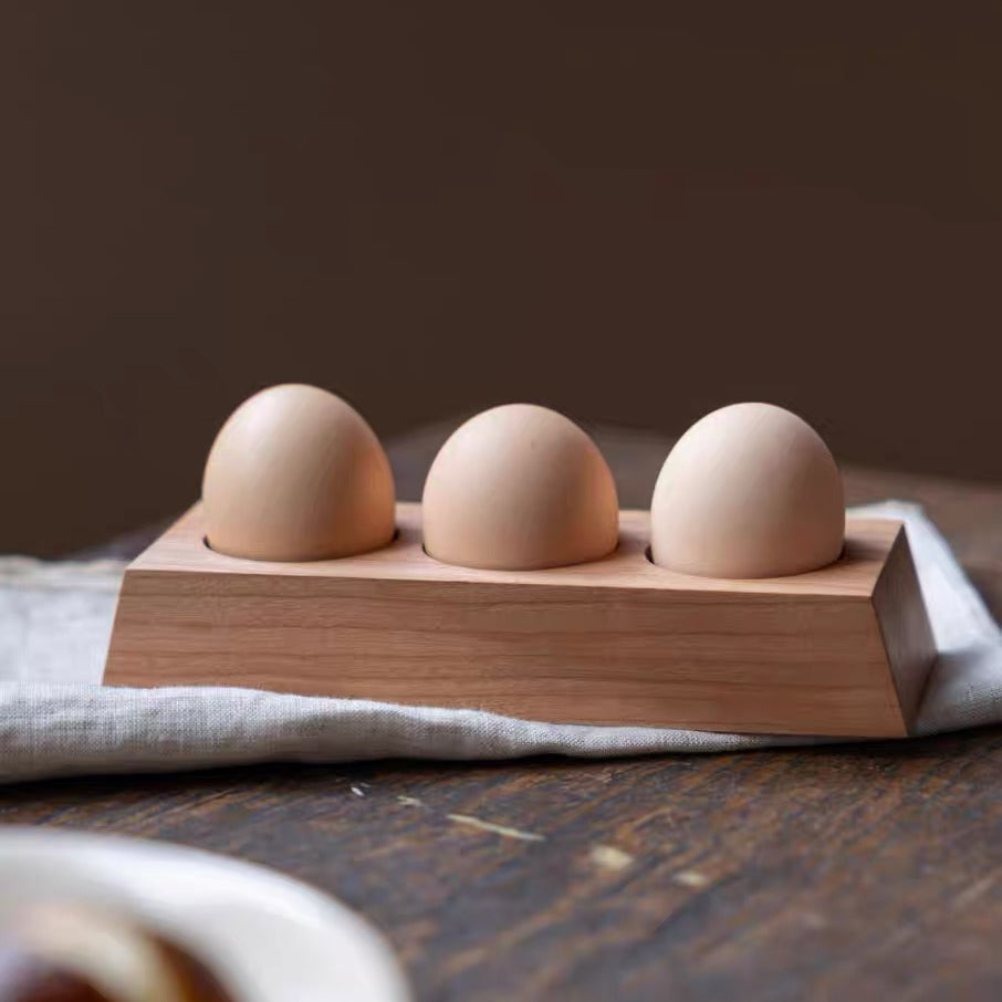 Auralis Wooden Egg Organizer Tray