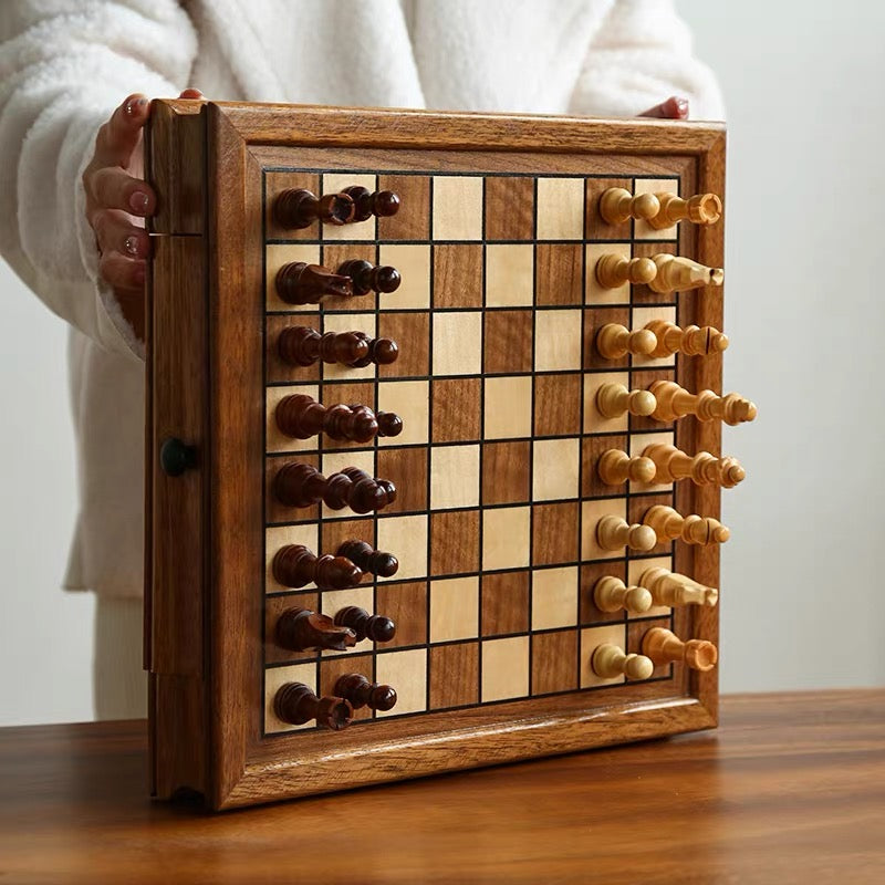 Kairo Walnut Chess Set Storage Box