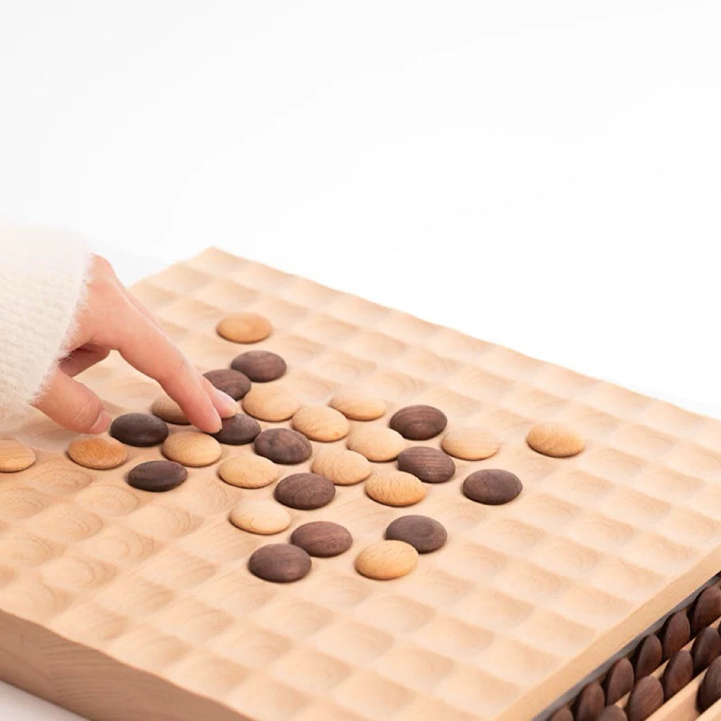 Hoku Solid Wood Gomoku Game Set