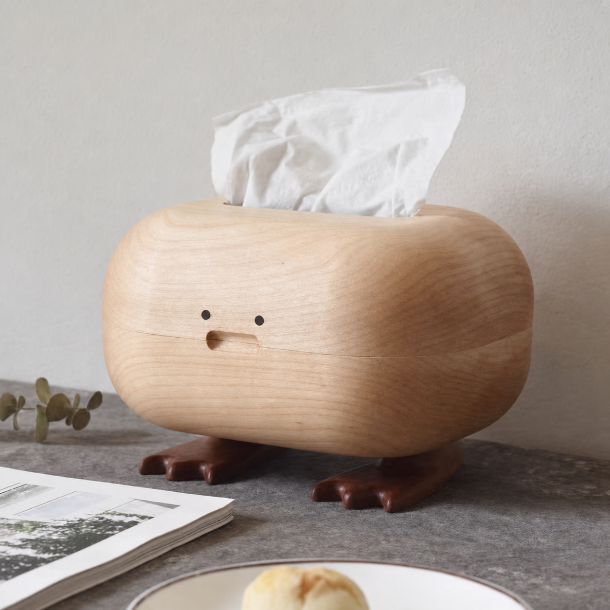 Ducki Holz-Kosmetiktuchbox