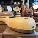 Adorable Whale Design Solid Wood Tissue Holder