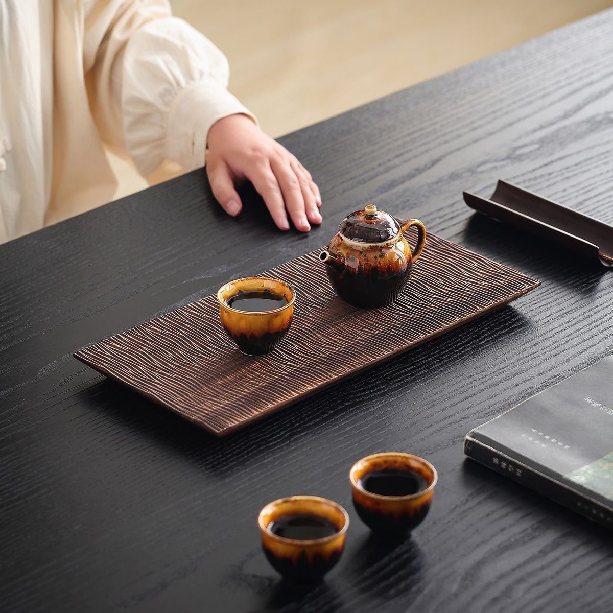Artisan Wooden Tea Tray