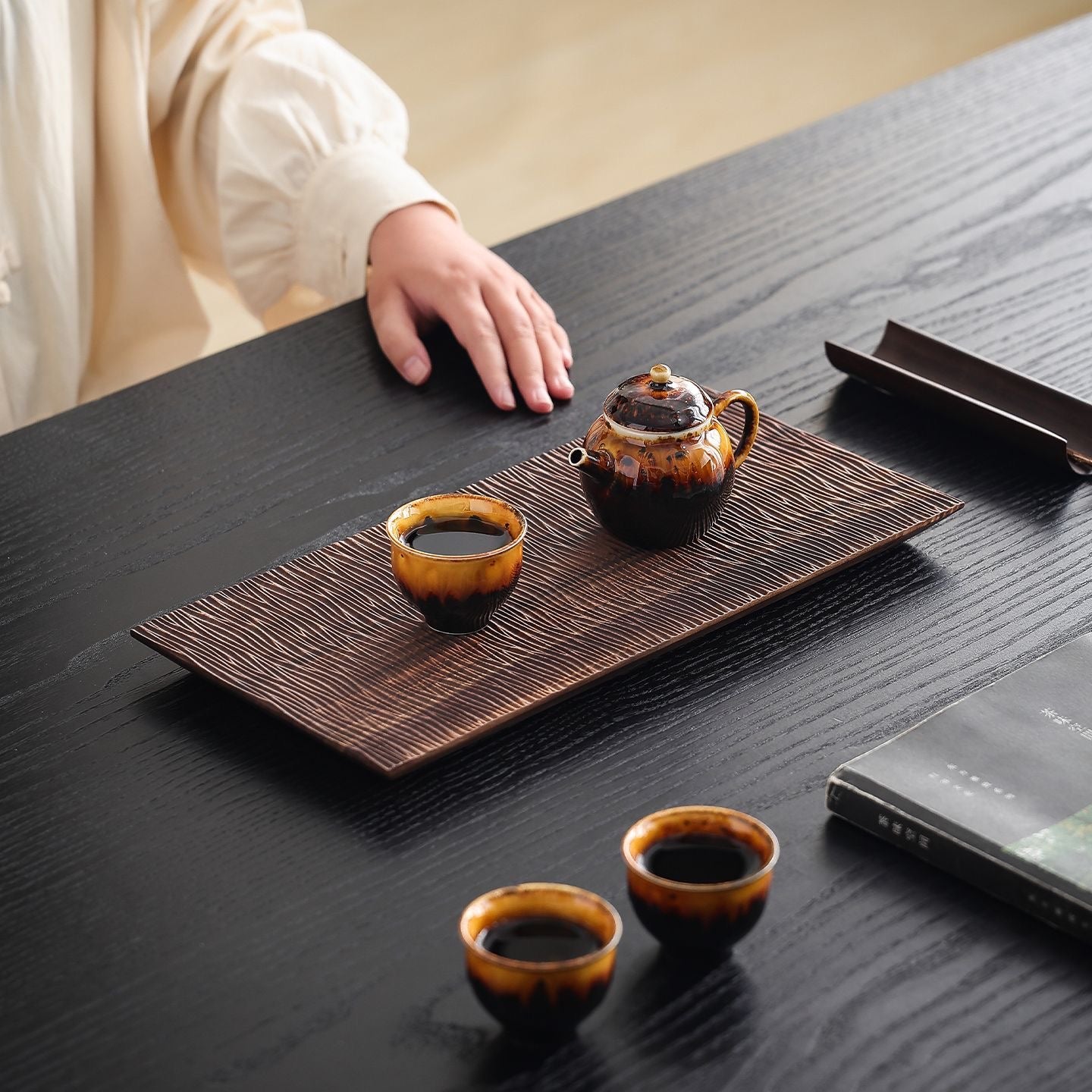 Artisan Wooden Tea Tray
