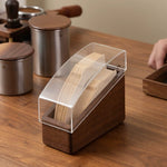 Black Walnut Coffee Filter Paper Holder