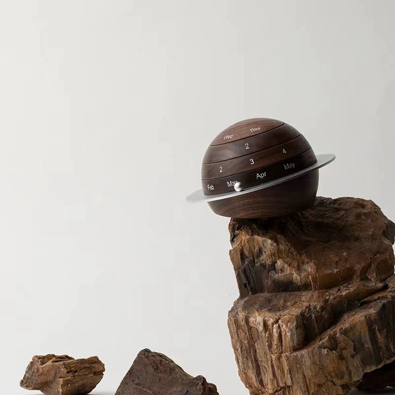Black Walnut Earth Perpetual Calendar