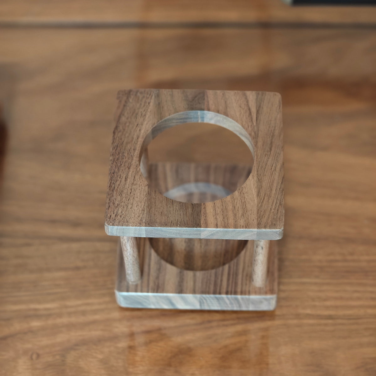 Black Walnut Kitchen Coffee Grinder Stand