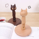 Black Walnut Standing Paper Tissue Organizer