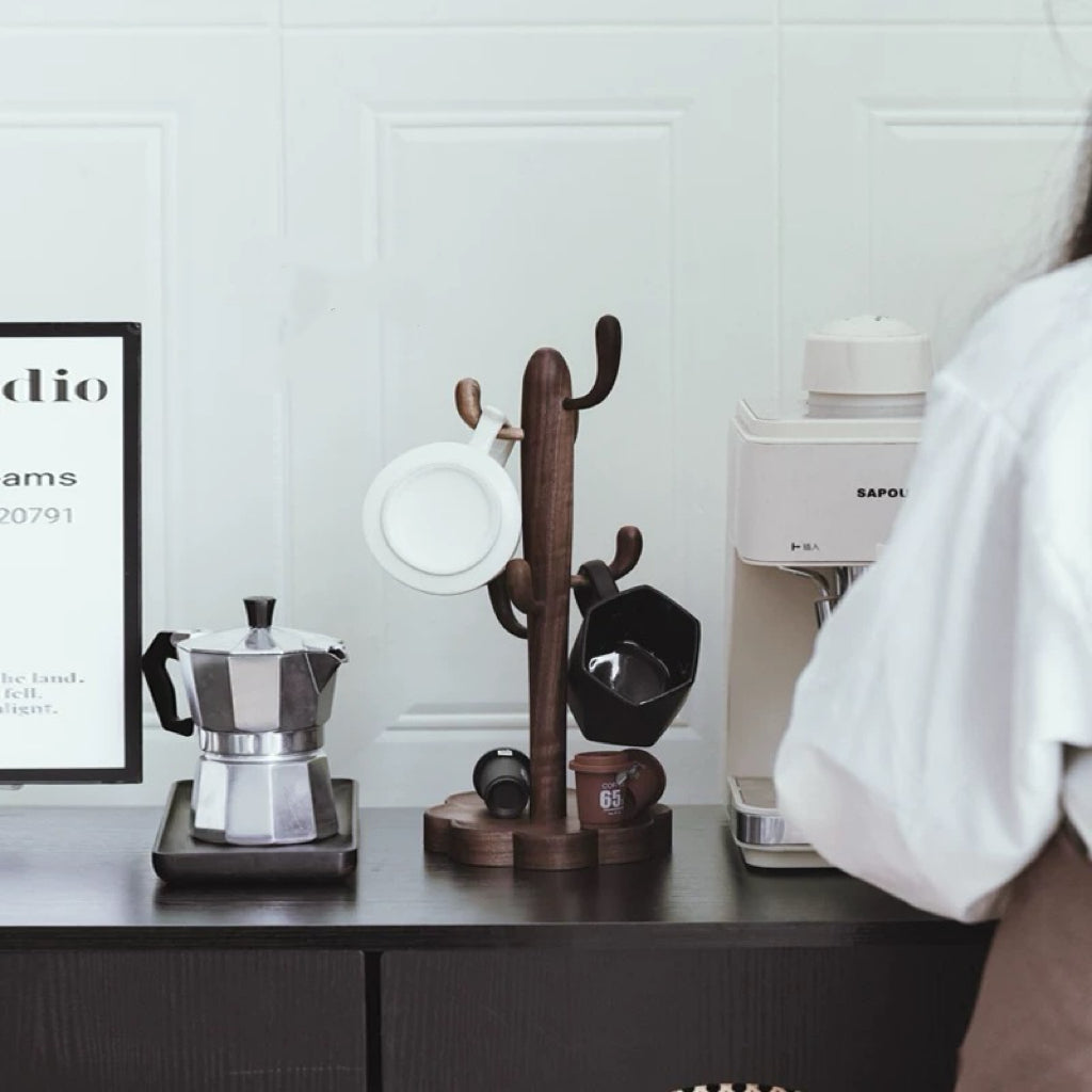 Cactus-Petal Coffee Cup Stand