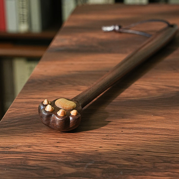 Cat Paw Wooden Back Scratcher for Itch Relief