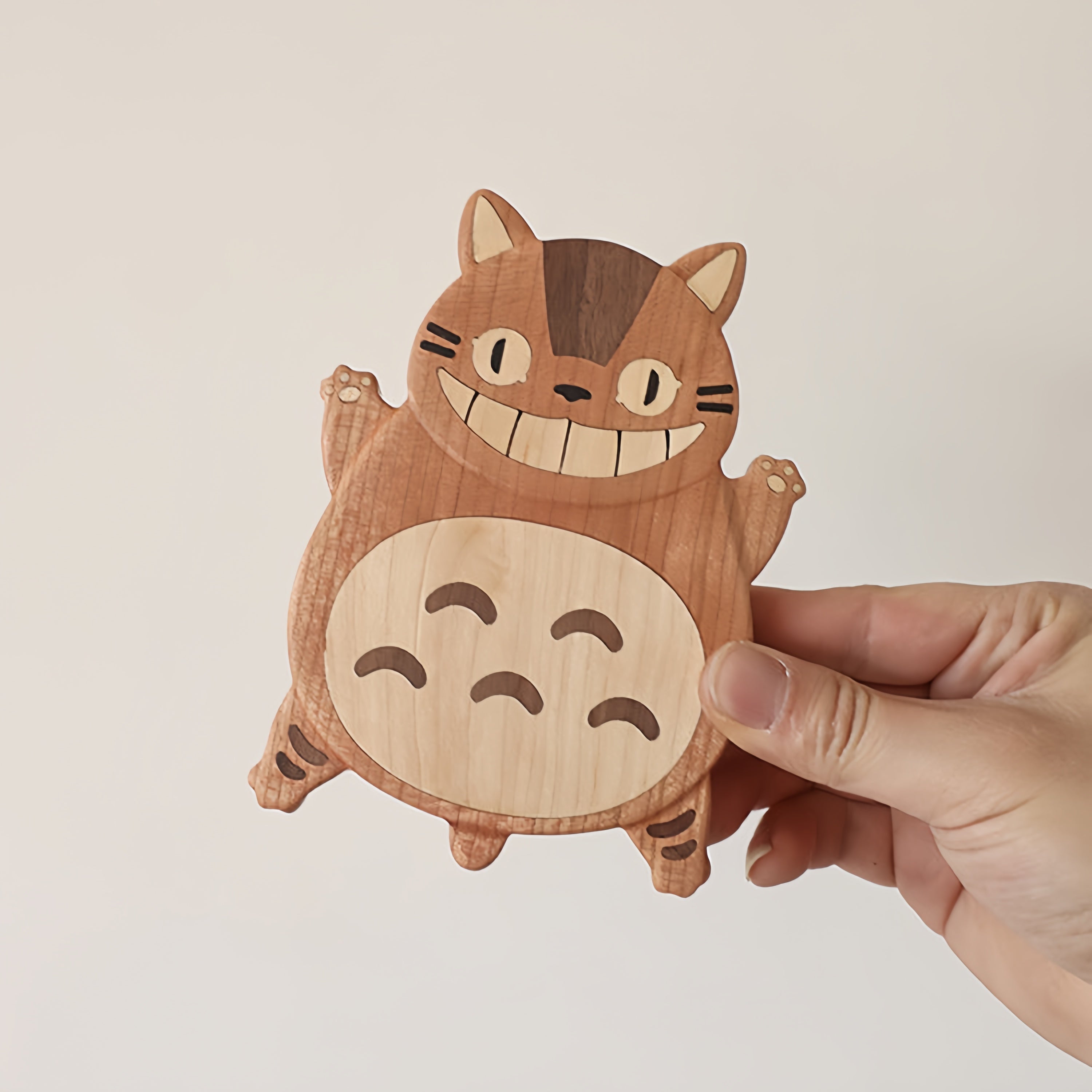 かわいいチェリー木製コースター（ティーカップ／コーヒーカップ用