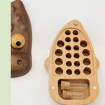 Children’s Wooden Crocodile Tooth Collector Box