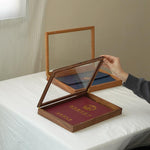 Clarion wooden document organizer with minimalist design