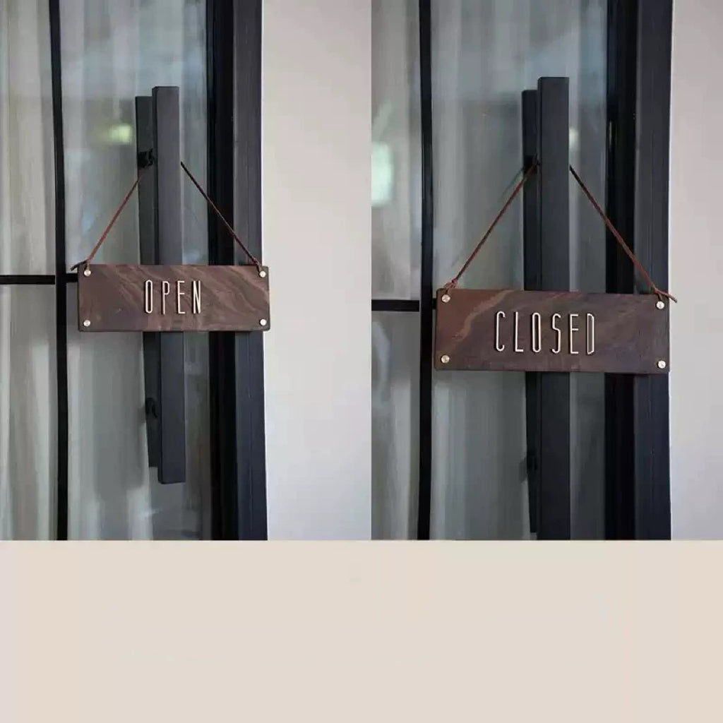 Coffee Shop Open Closed Sign