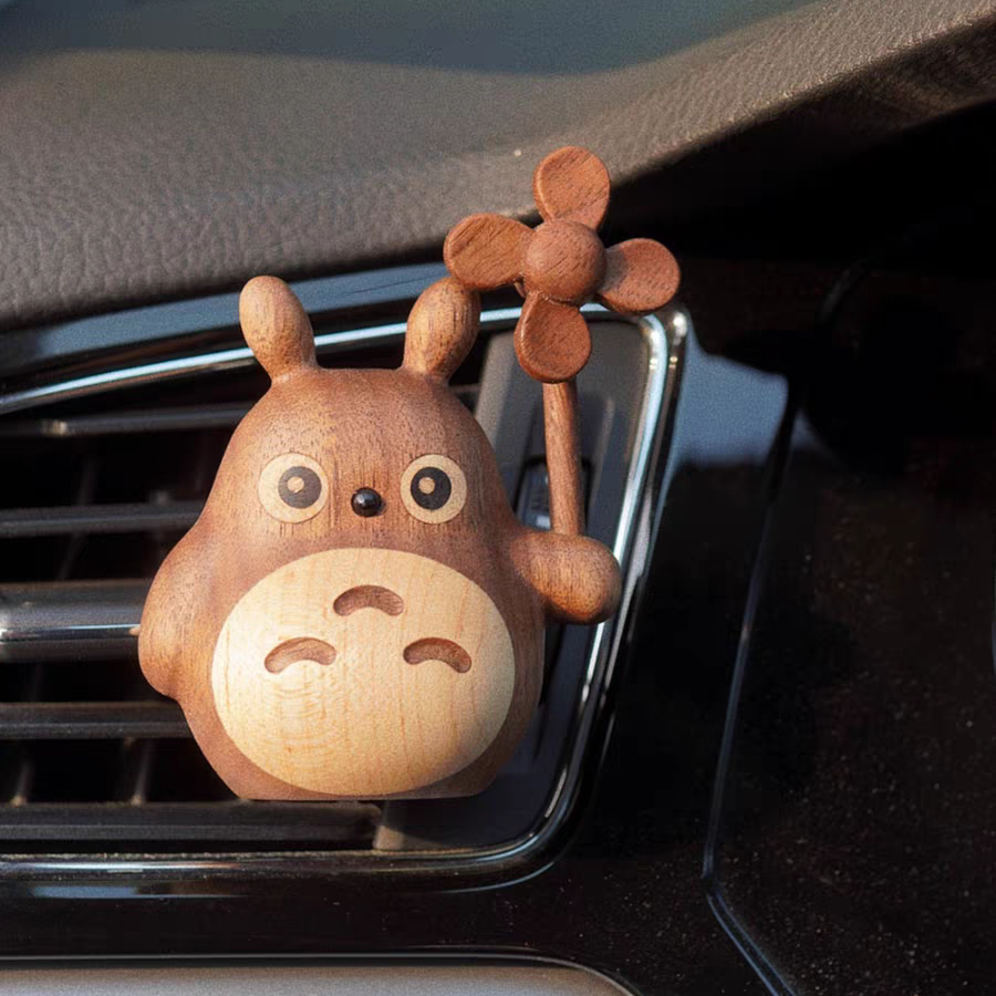 Cozy Black Walnut Toto Car Air Freshener with Windmill
