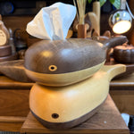 Cozy Home Cute Whale Solid Wood Tissue Box