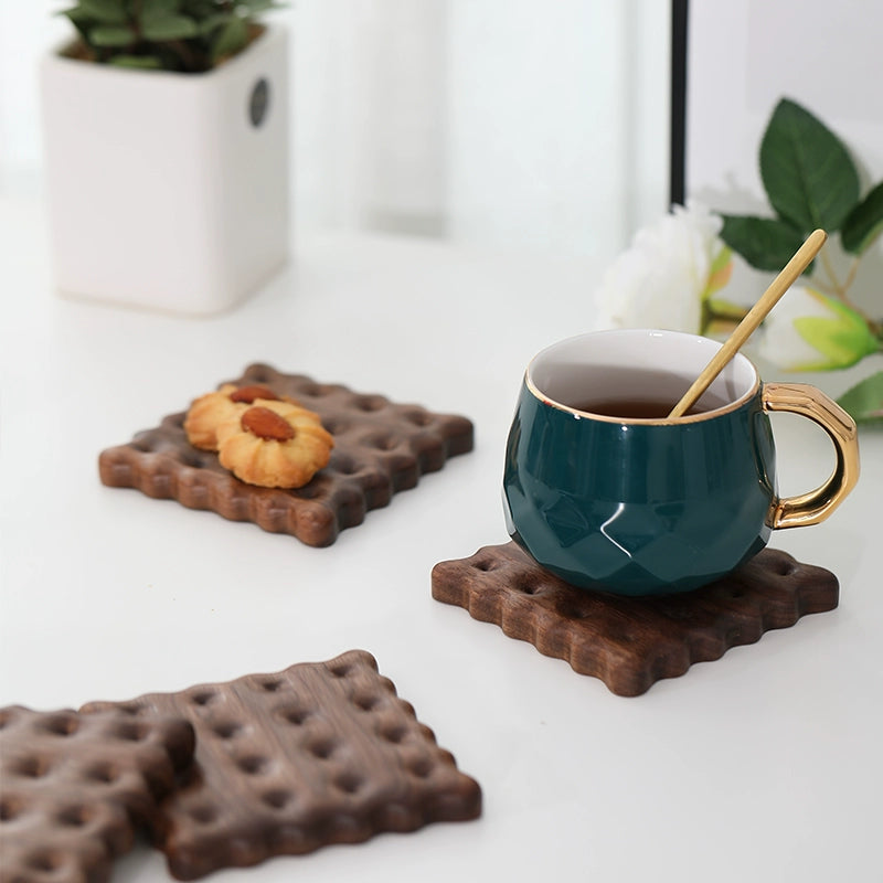 Crunchy Biscuit Coaster Set (4pcs)