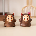 Cute No-Face Ornament North American Black Walnut