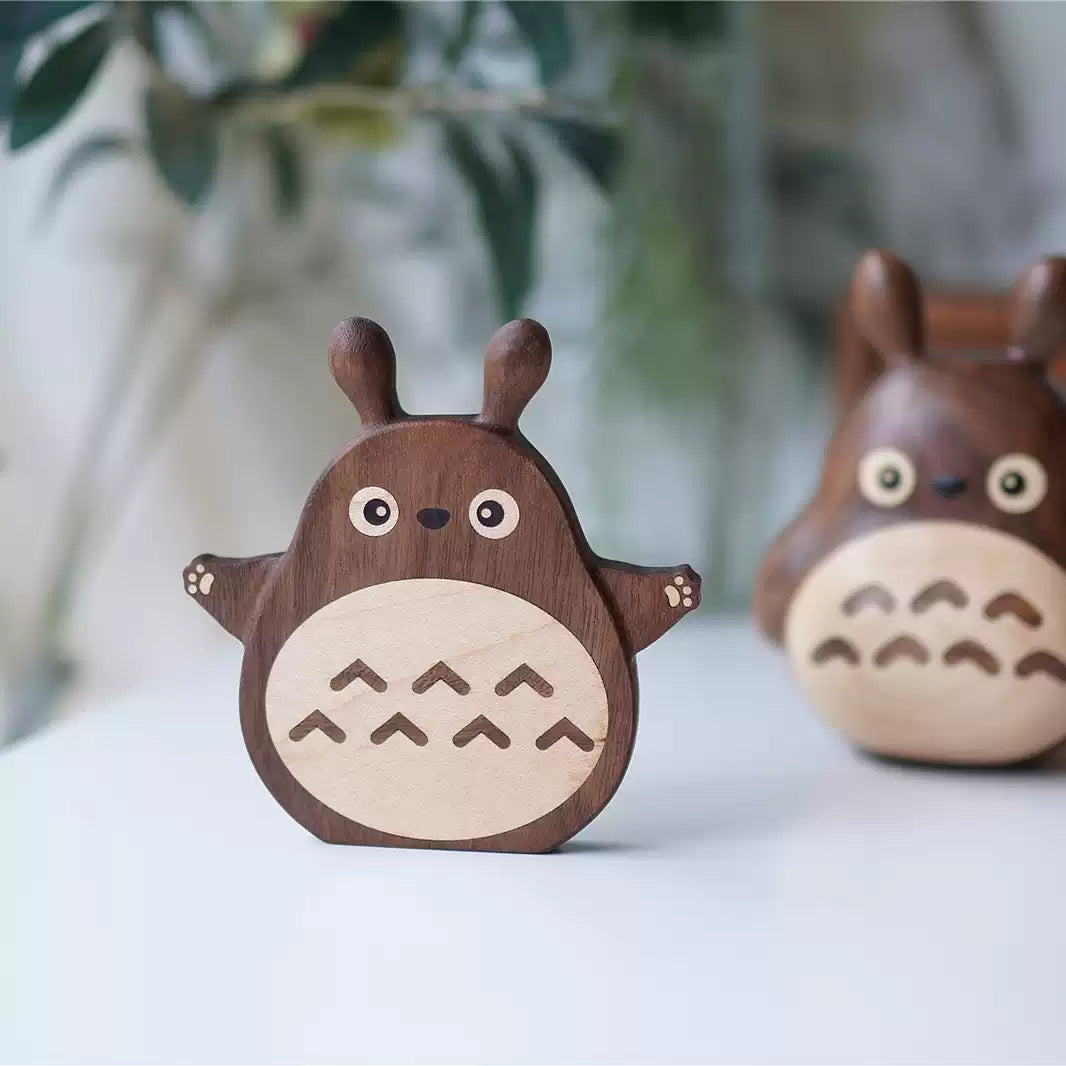 Cute Totoro Walnut Coaster