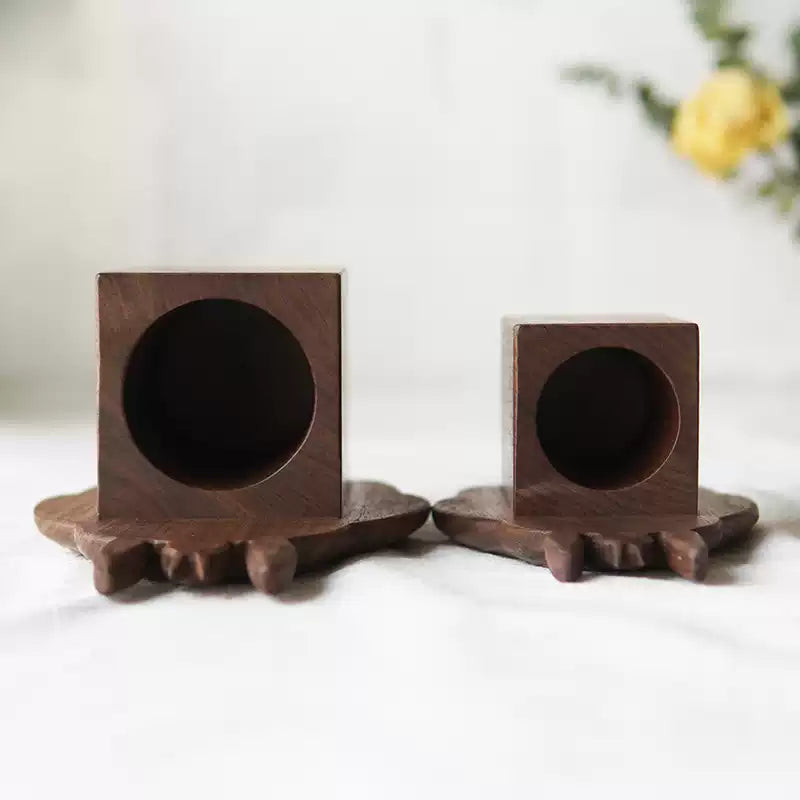 Cute Totoro Walnut Pen Holder