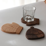 Elegant Handcrafted Wooden Tray & Coaster for Coffee or Tea