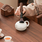 Elegant walnut six-piece Gongfu tea ceremony kit