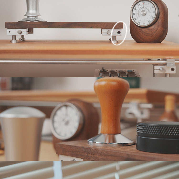 Espresso Wooden Coffee Tamper Stand