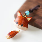 Fox Keychain and Necklace Set