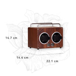 Geek wooden watch winder with smooth rotation