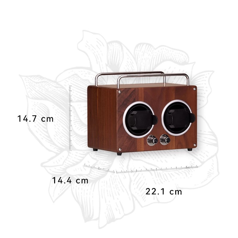 Geek wooden watch winder with smooth rotation