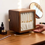 Glintia dual-sided jewelry box with rotating design