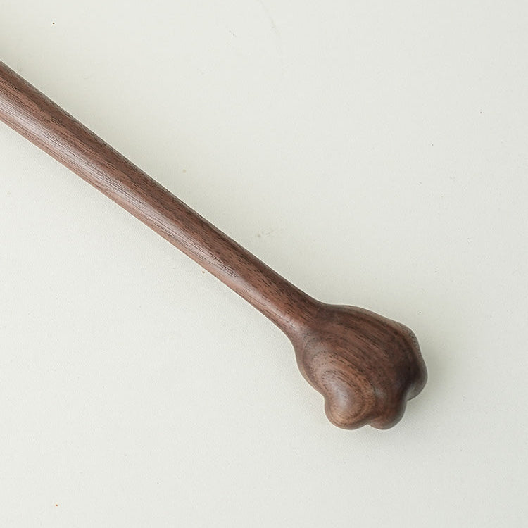 Handcrafted Black Walnut Back Scratcher for Adults