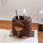 Handmade Lambie Walnut Pen Holder