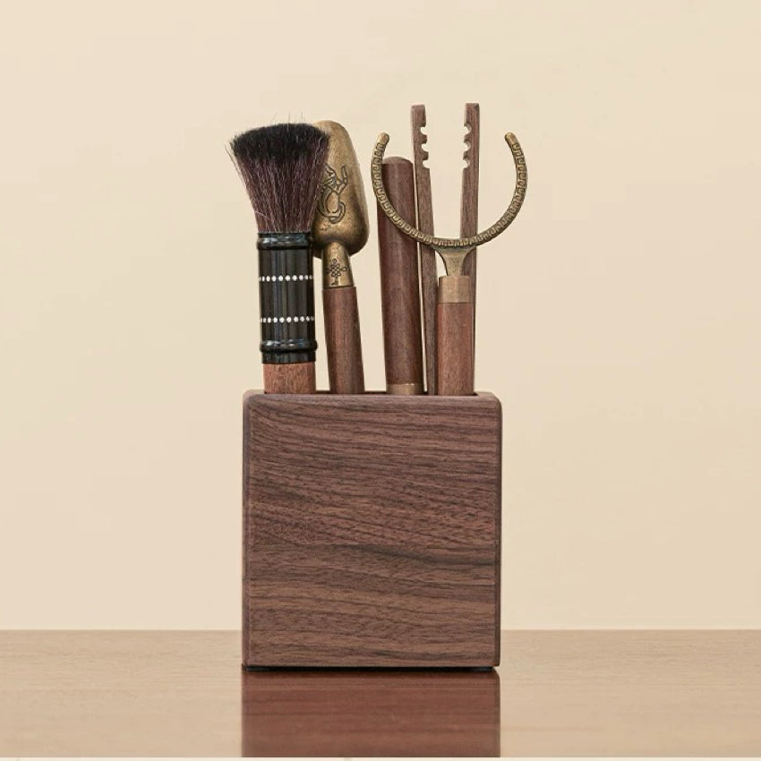 High-quality walnut tea tools for traditional tea ceremony