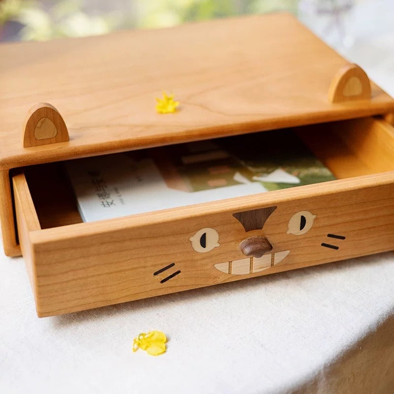 Toto Schreibtischschrank aus Massivholz mit zwei Schubladen