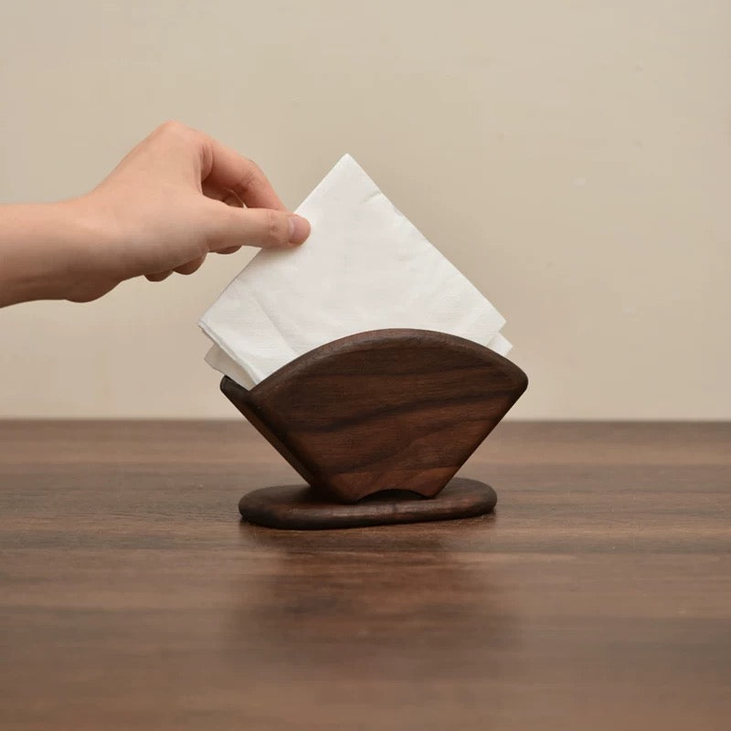 KAVÉ Aufbewahrungsbox für Kaffee, Zucker und Teebeutel aus Walnussholz