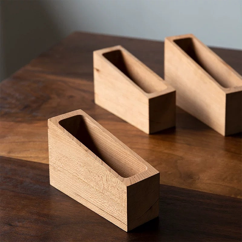 BrewBar Solid Wood V60 Coffee Filter Paper Holder
