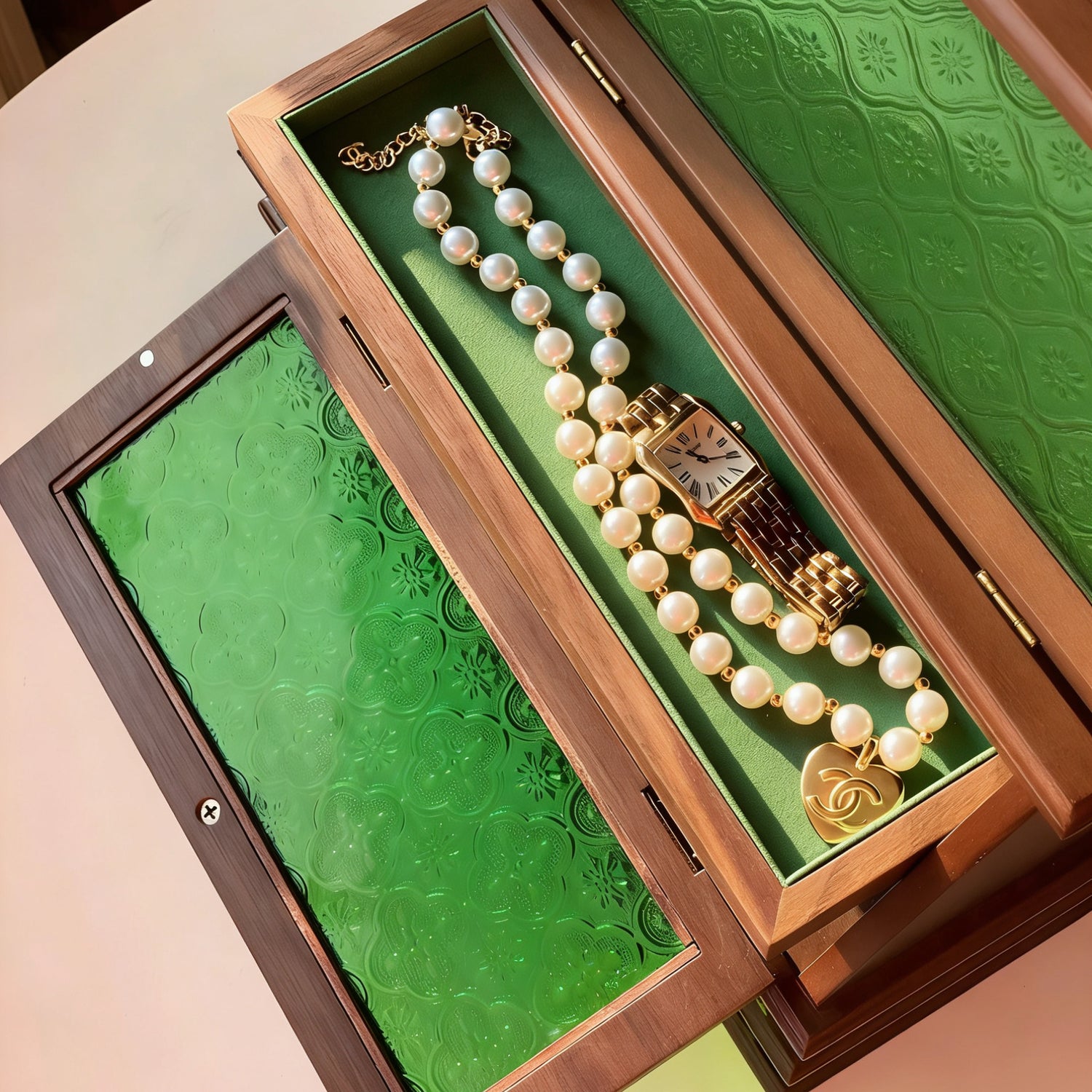 Boudoir Solid Wood Jewelry Cabinet Organizer