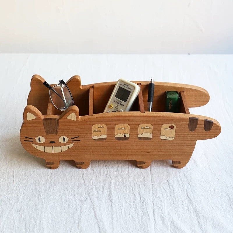 Toto Cherry Wood Desktop Organizer Box