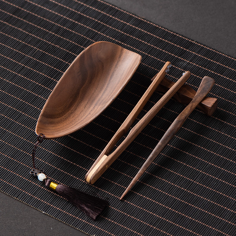 Kongfu Walnut Tea Ceremony Four-Piece Set
