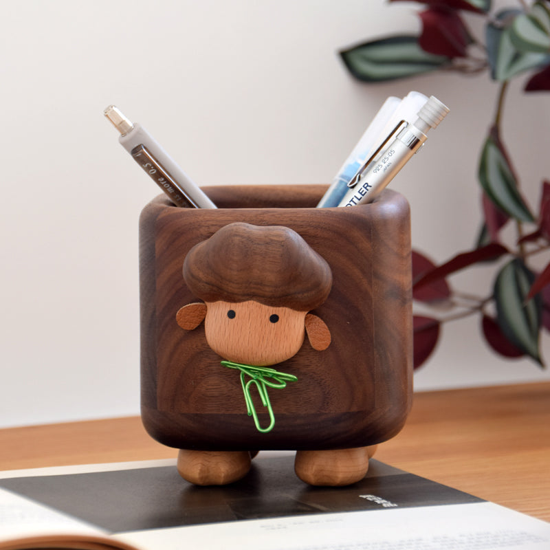 Lambie Walnut Pen Holder