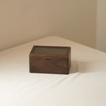 Markwell handcrafted walnut stamp organizer box