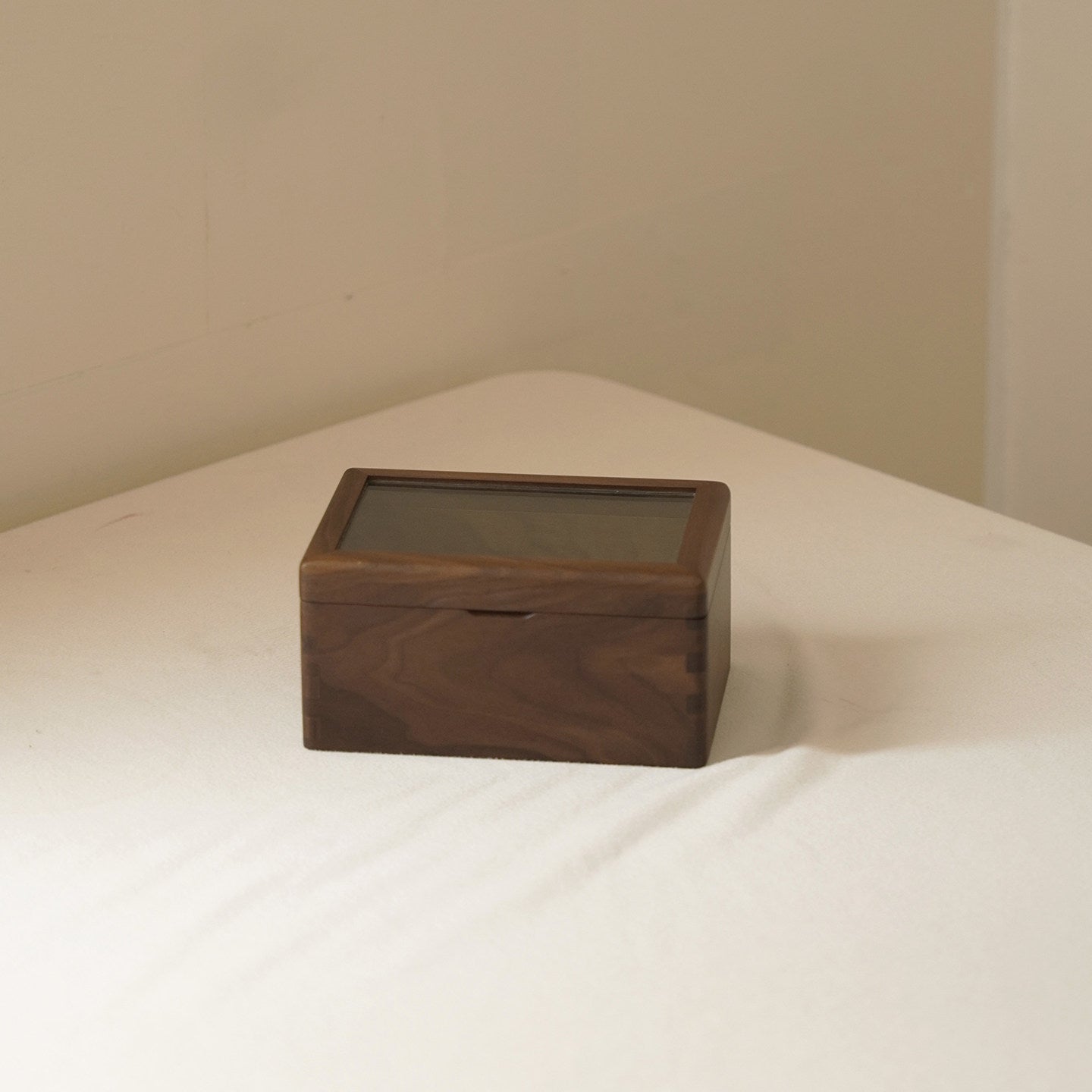 Markwell handcrafted walnut stamp organizer box
