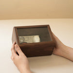 Markwell premium walnut stamp collector’s organizer box